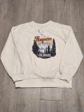 NWT C&C California Aspen Colorado Graphic Sweatshirt Small